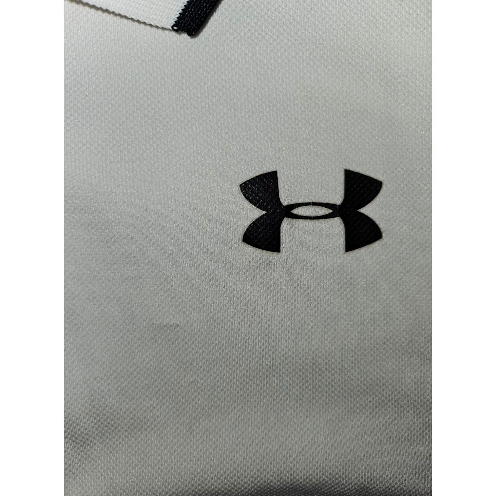 Under Armour Under Armour Polo Short Sleeve Men's XXL HeatGear White Casual Golf Polo Shirt Size US XXL / EU 58 / 5 - 4 Thumbnail
