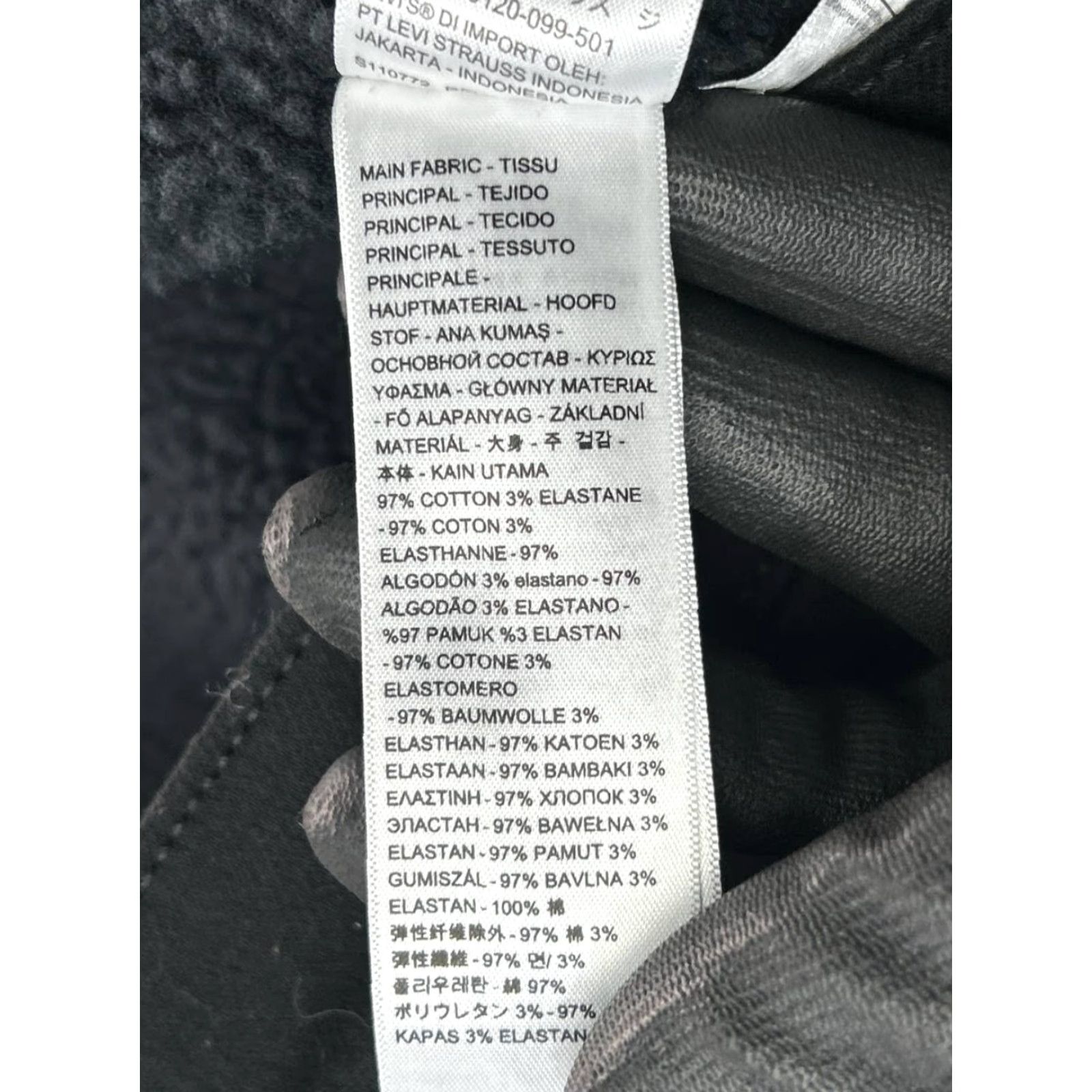 Levi's Levi's Jacket Womens Large Black Cotton Denim Bomber Jacket Size L / US 10 / IT 46 - 5 Thumbnail