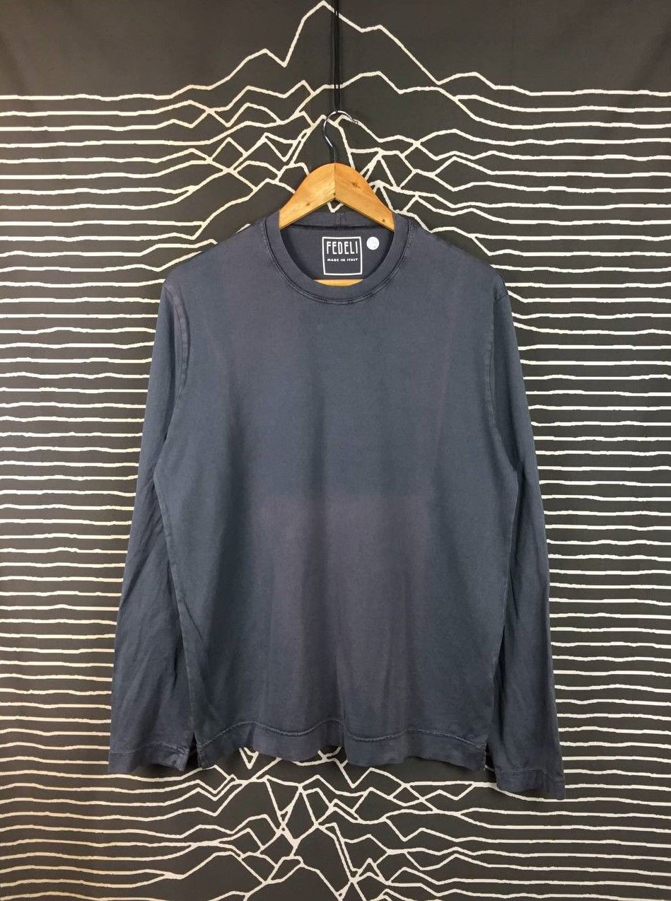 Fedeli Fedeli Made in Italy Giza Cotton Long Sleeve Tee Size 52 Size US L / EU 52-54 / 3 - 2 Thumbnail