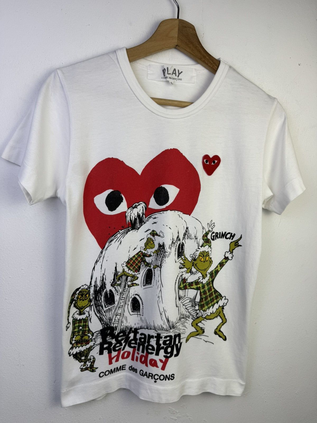 Comme des Garcons PLAY Comme des Garçons Play x Dr. Seuss Grinch Holiday T-shirt Size L / US 10 / IT 46 - 2 Thumbnail