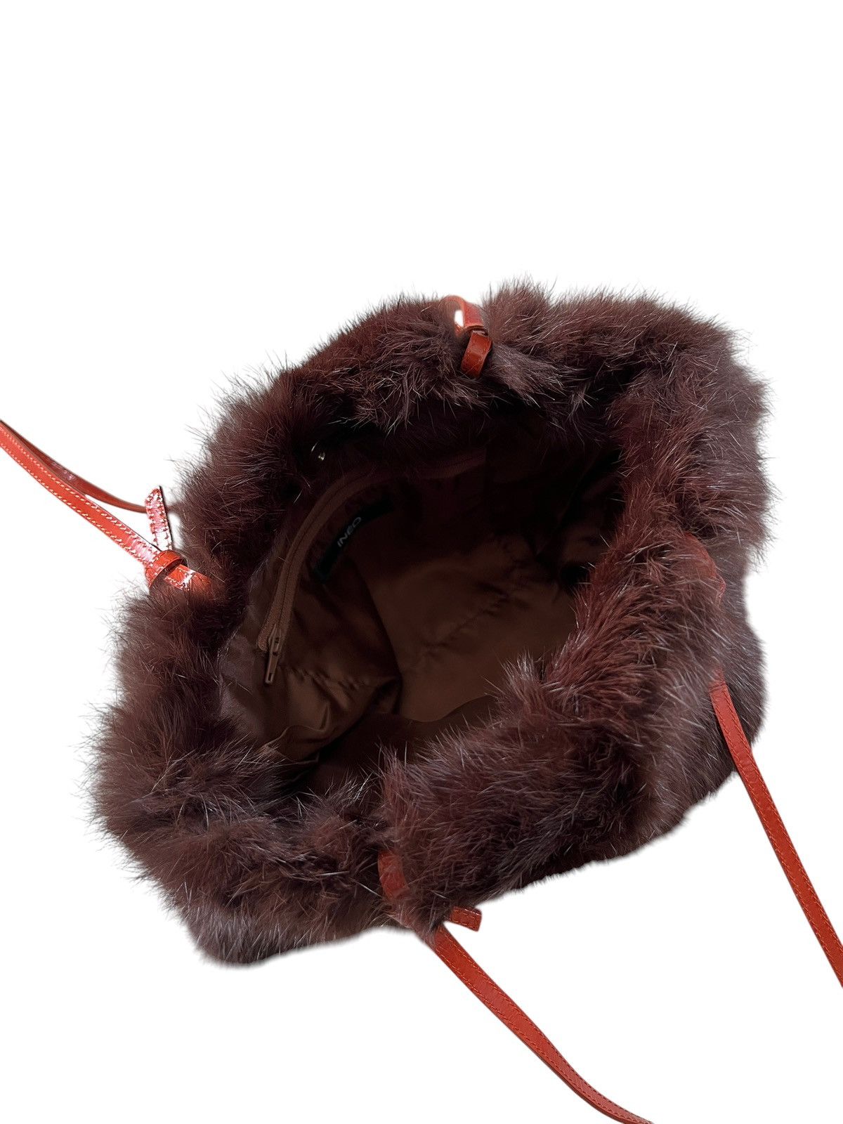 Yohji Yamamoto 1990 Ined Homme Rabbit Fur Shoulder Bag Size ONE SIZE - 4 Thumbnail