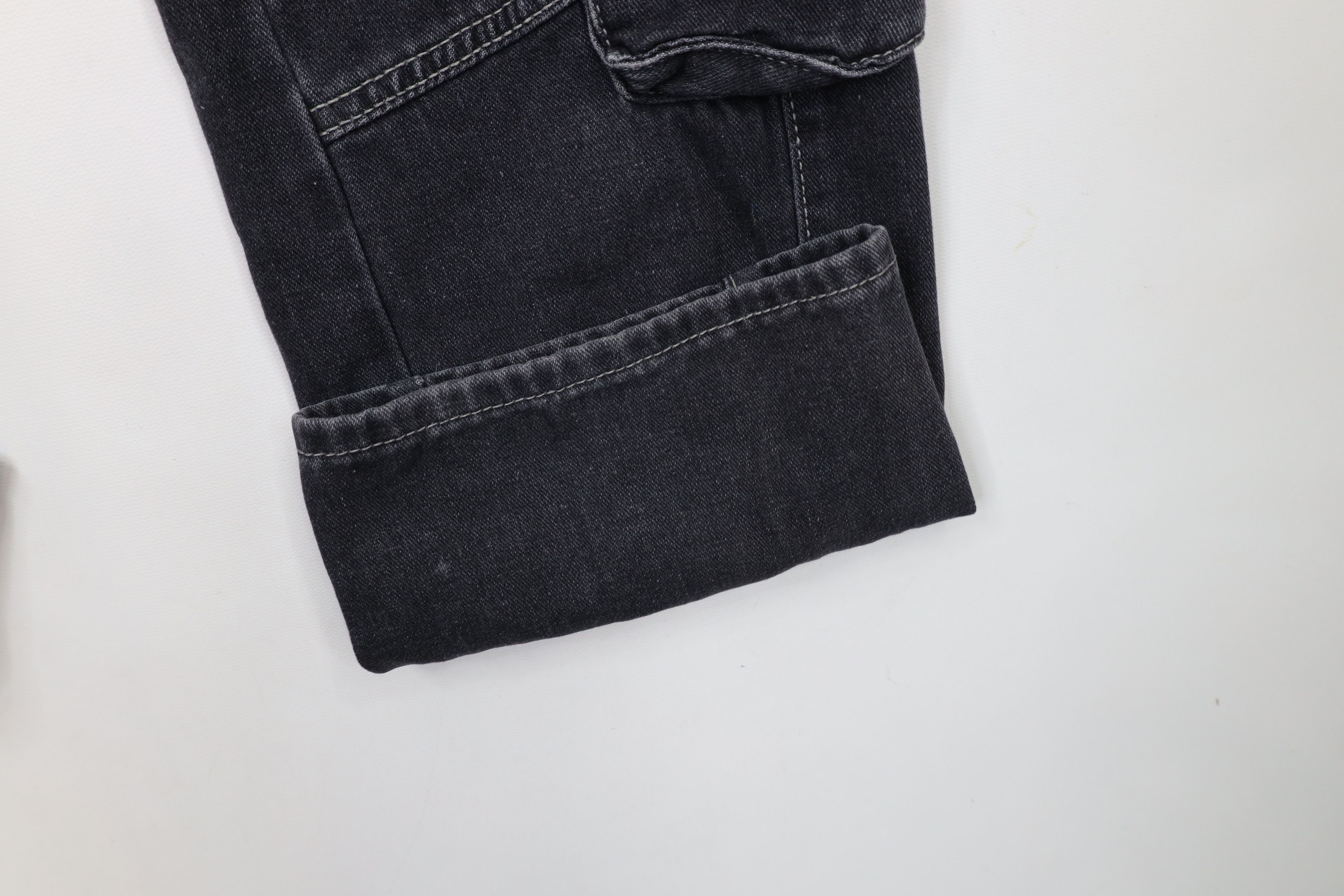 Vintage Vintage 90s Y2K Streetwear Geometric Baggy Cargo Jeans Size 26" / US 2 / IT 38 - 7 Thumbnail