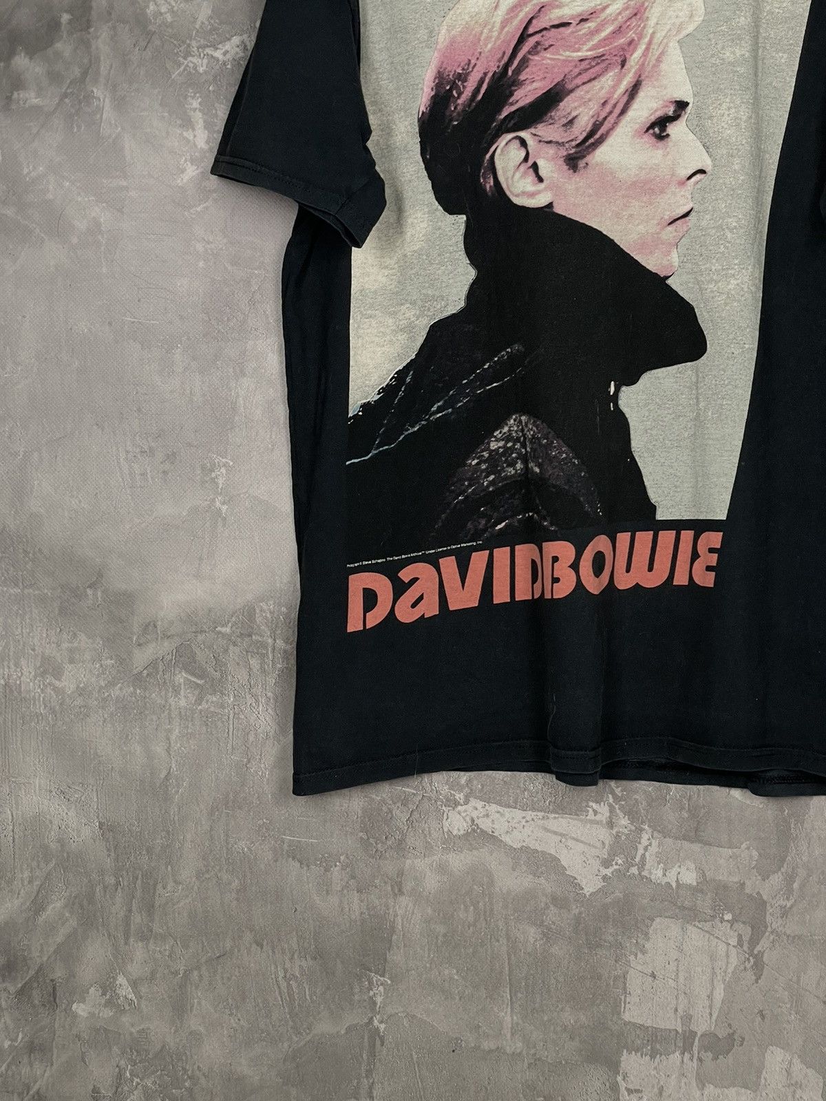 Band Tees × Vintage Vintage Y2K David Bowie Distressed Portrait T-Shirt Size US L / EU 52-54 / 3 - 5 Thumbnail
