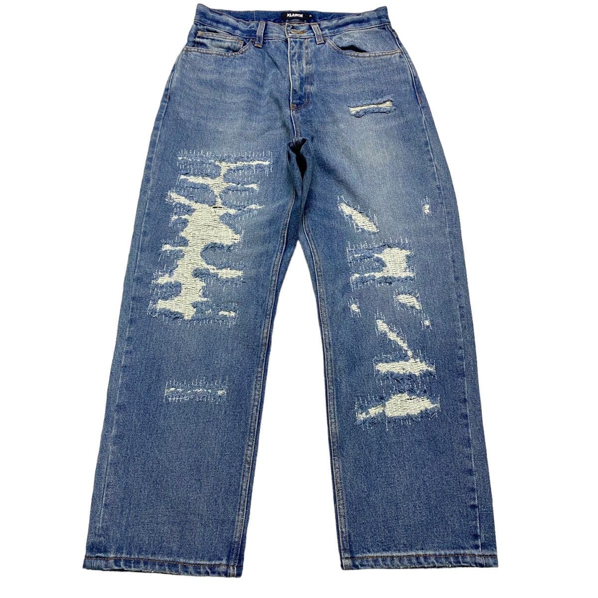X-LARGE XLARGE Distressed Denim Baggy Jeans Size US 30 / EU 46 - 1 Thumbnail
