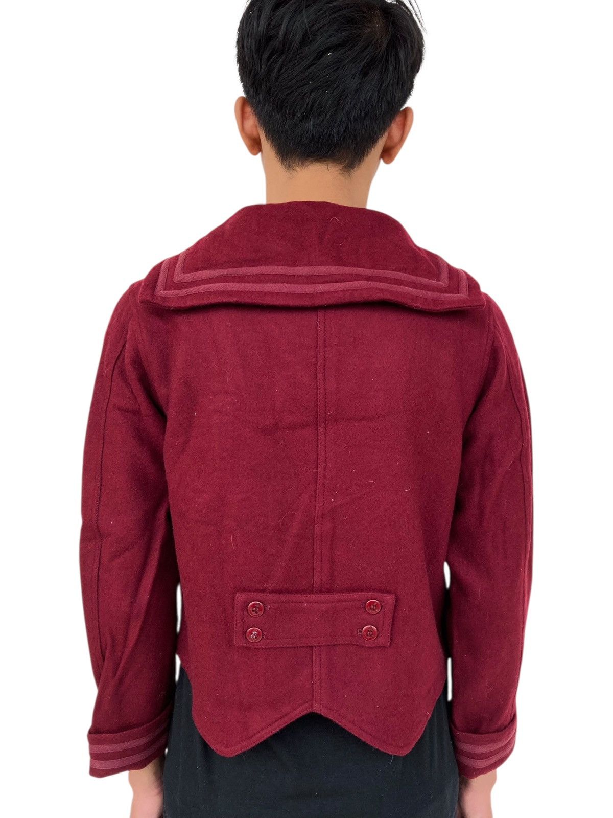 20471120 FW1990 Milk/Mikboy - Wool Sailor Jacket Size M / US 6-8 / IT 42-44 - 4 Thumbnail