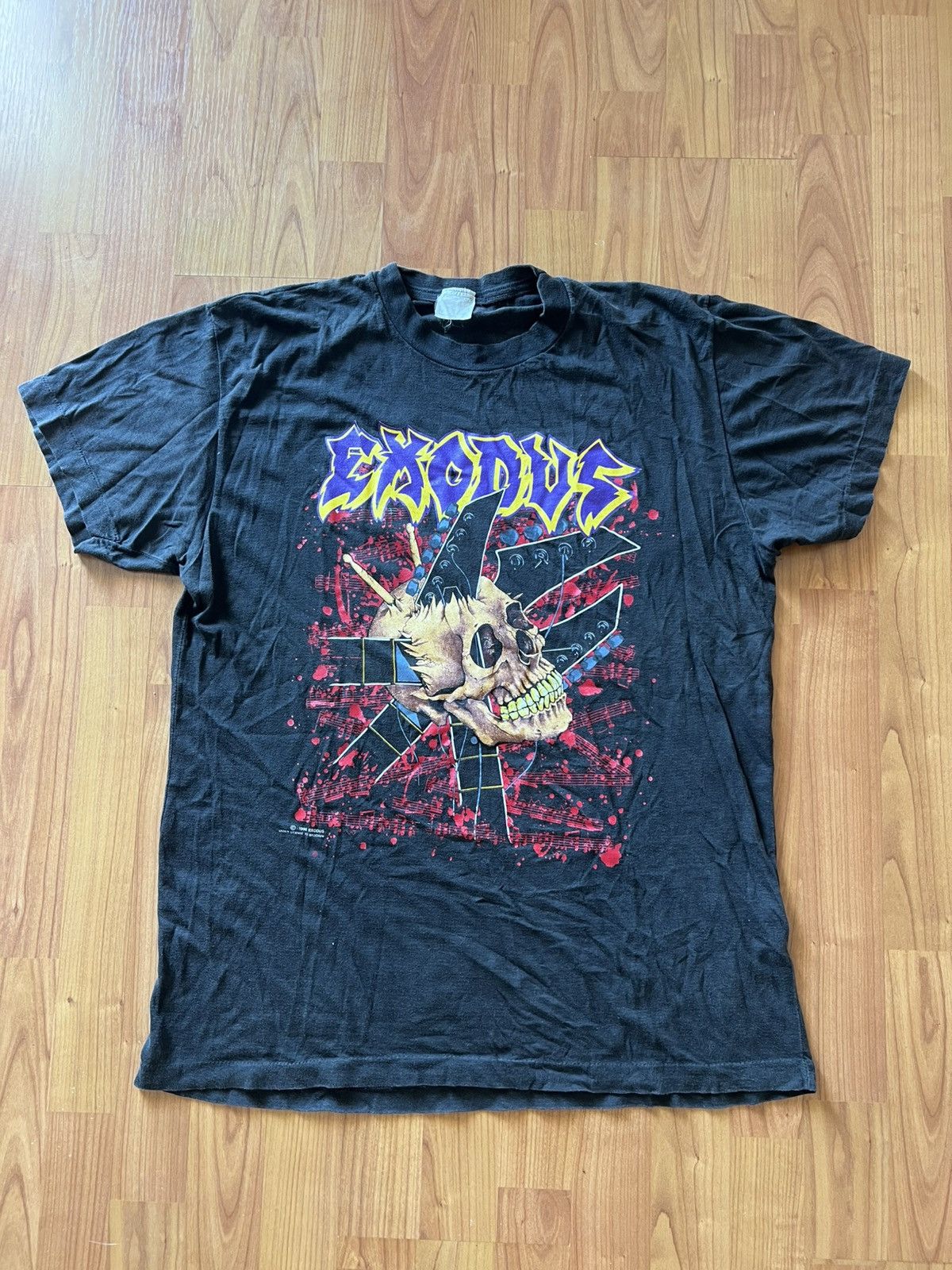 Exodus Vintage 1990 Exodus Only Death Decides T-Shirt Size US L / EU 52-54 / 3 - 1 Thumbnail