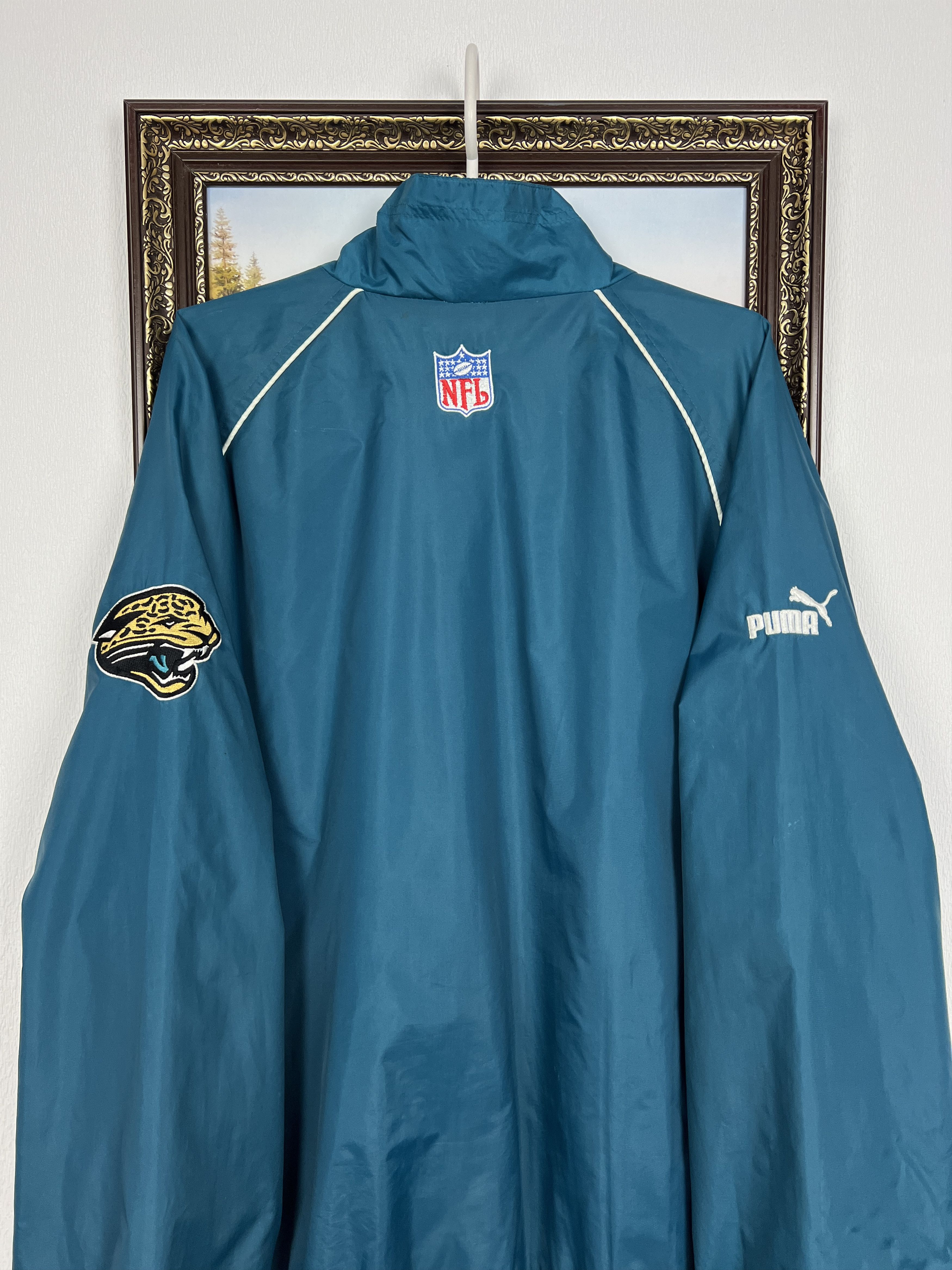 Puma Vintage Jacksonville Jaguars NFL Puma Jacket Mens Size US XL / EU 56 / 4 - 14 Thumbnail