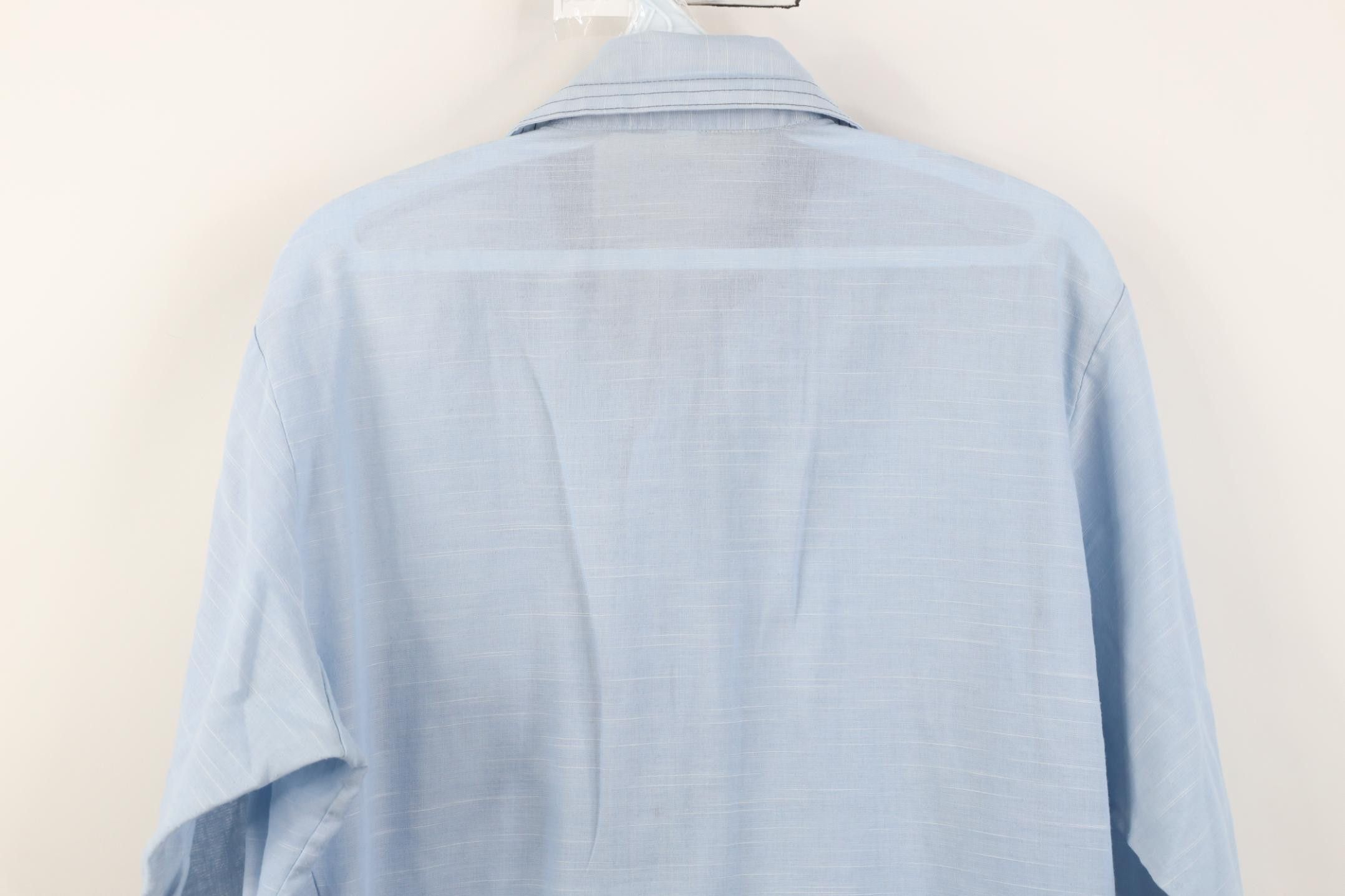 Vintage Vintage 70s Streetwear Sheer Chambray Button Shirt USA Size US M / EU 48-50 / 2 - 13 Thumbnail