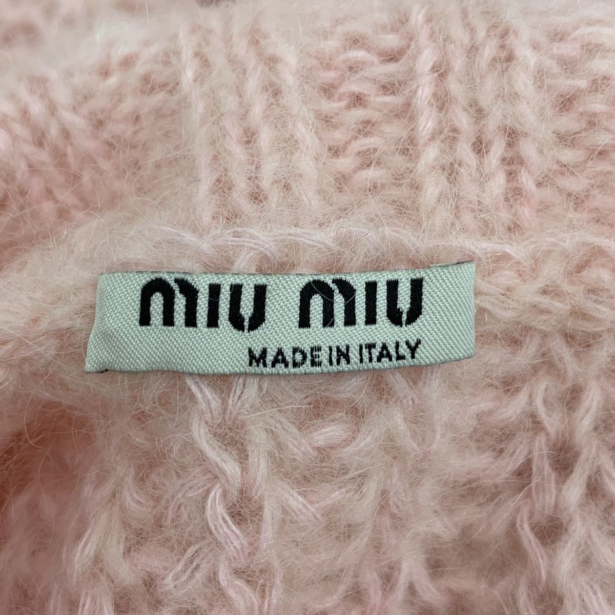 Miu Miu Miu Miu Pink Mohair Fringe High Neck Long Sleeve Sweater Size S / US 4 / IT 40 - 5 Thumbnail