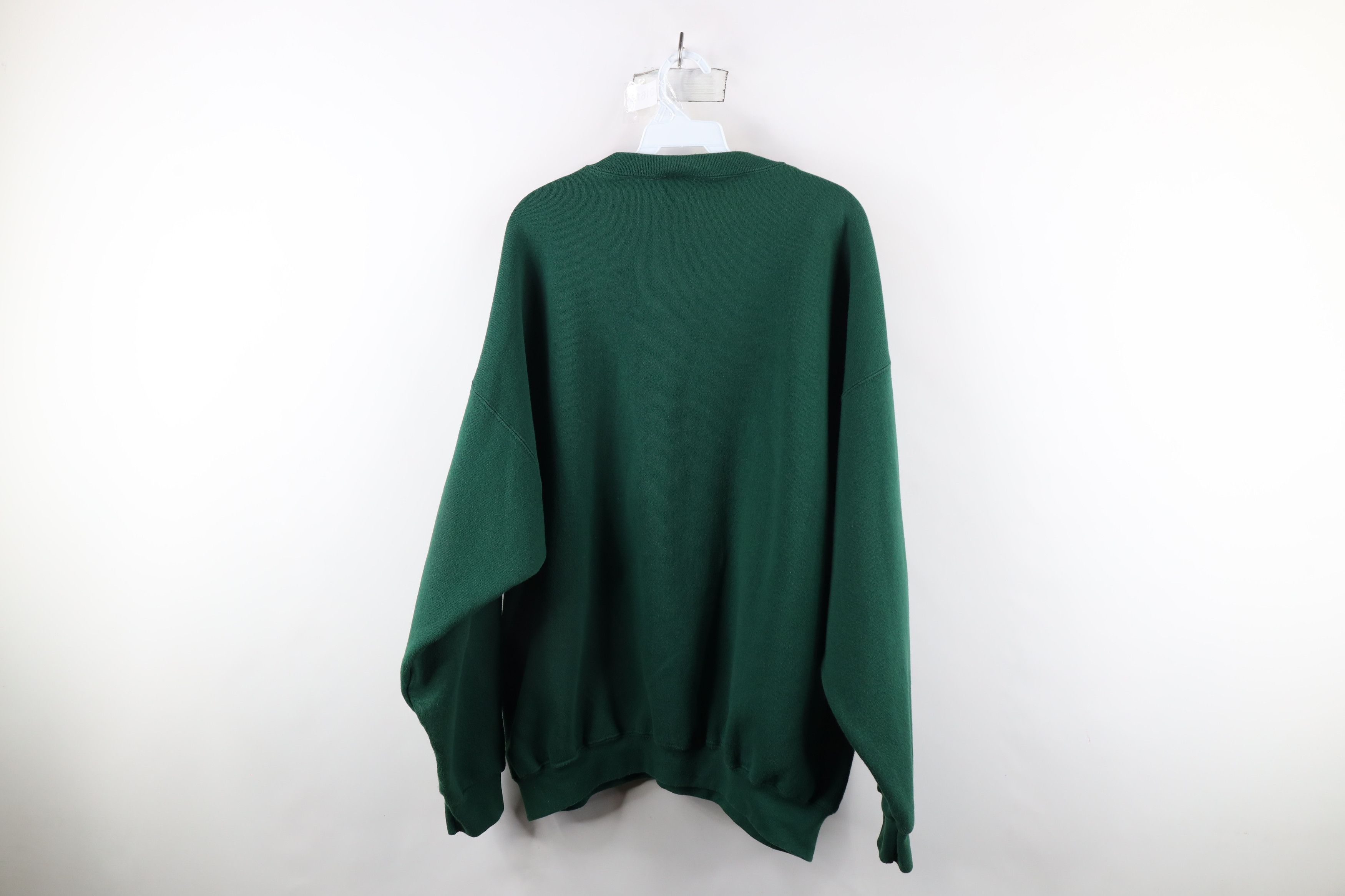 Vintage Vintage 90s Streetwear Heavyweight Sweatshirt Green USA Size US XXL / EU 58 / 5 - 10 Thumbnail