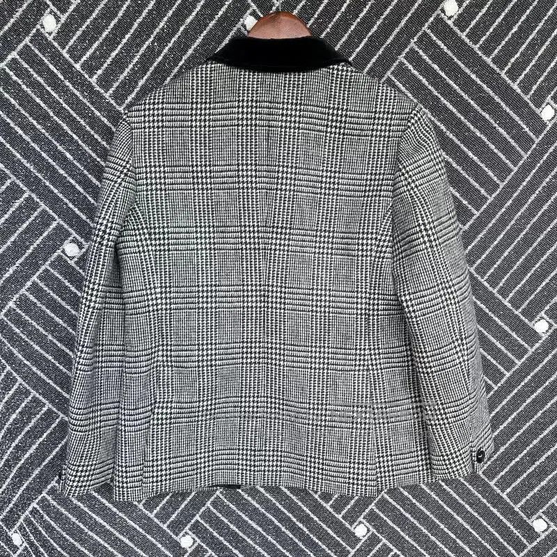Gucci gucci fw22 checked print collar jacket. Size L / US 10 / IT 46 - 2 Thumbnail