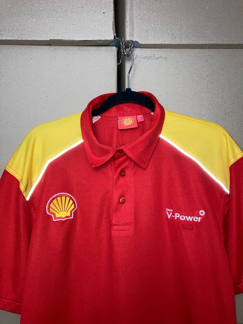 Ferrari SHELL HELIX V-POWER FERRARI POLO SHIRT RASING FORMULA 1 UNO Size US XL / EU 56 / 4 - 7 Thumbnail