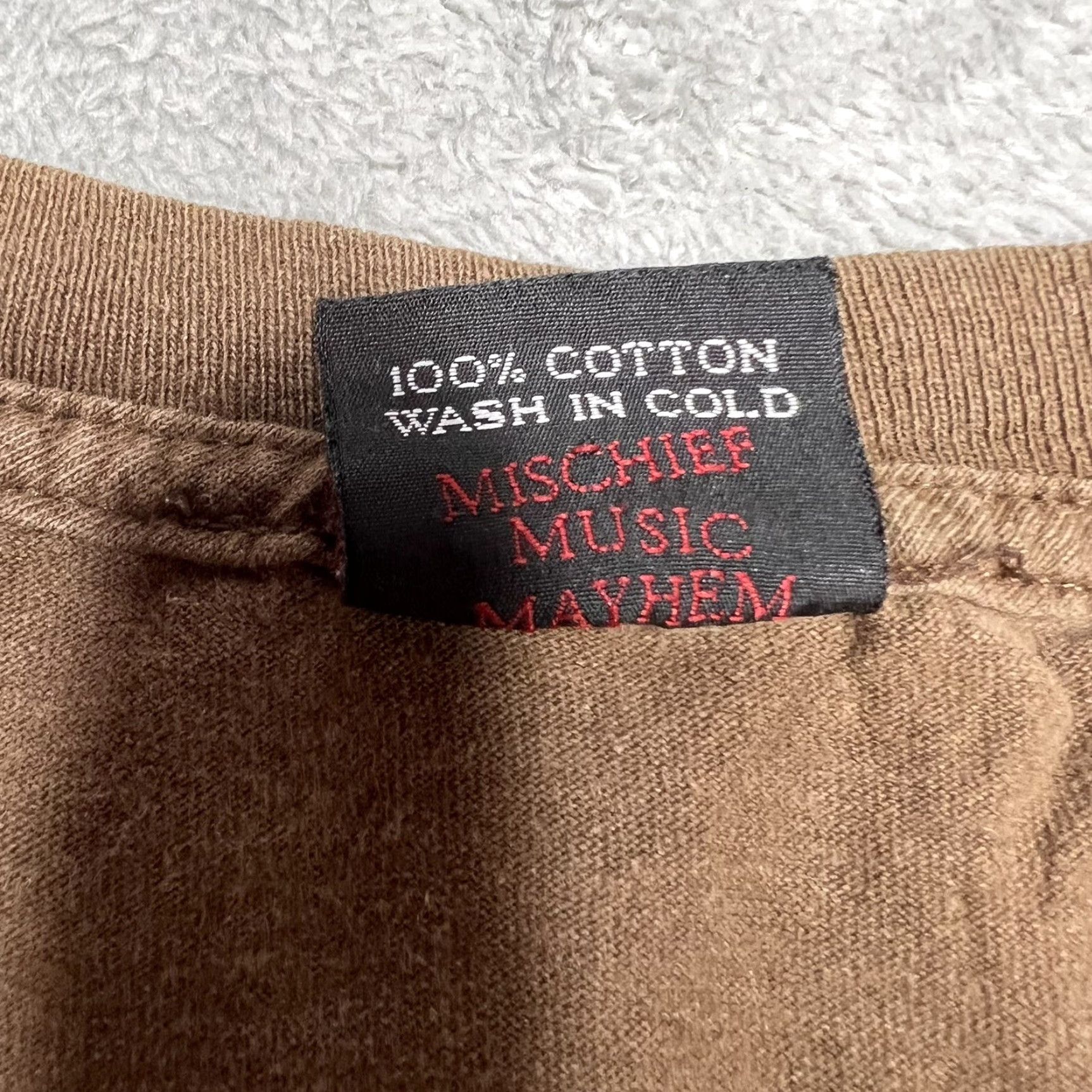 Vintage VINTAGE Atticus T-Shirt Mens XL Brown Crew Neck Short Sleeve Blink-182 Y2K Mischief Music Mayhem Punk Logo Adult Mens Size US XL / EU 56 / 4 - 7 Thumbnail