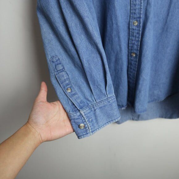 Vintage Vintage Grenadier Denim Light Blue Collared 80s Shirt Size US M / EU 48-50 / 2 - 7 Thumbnail