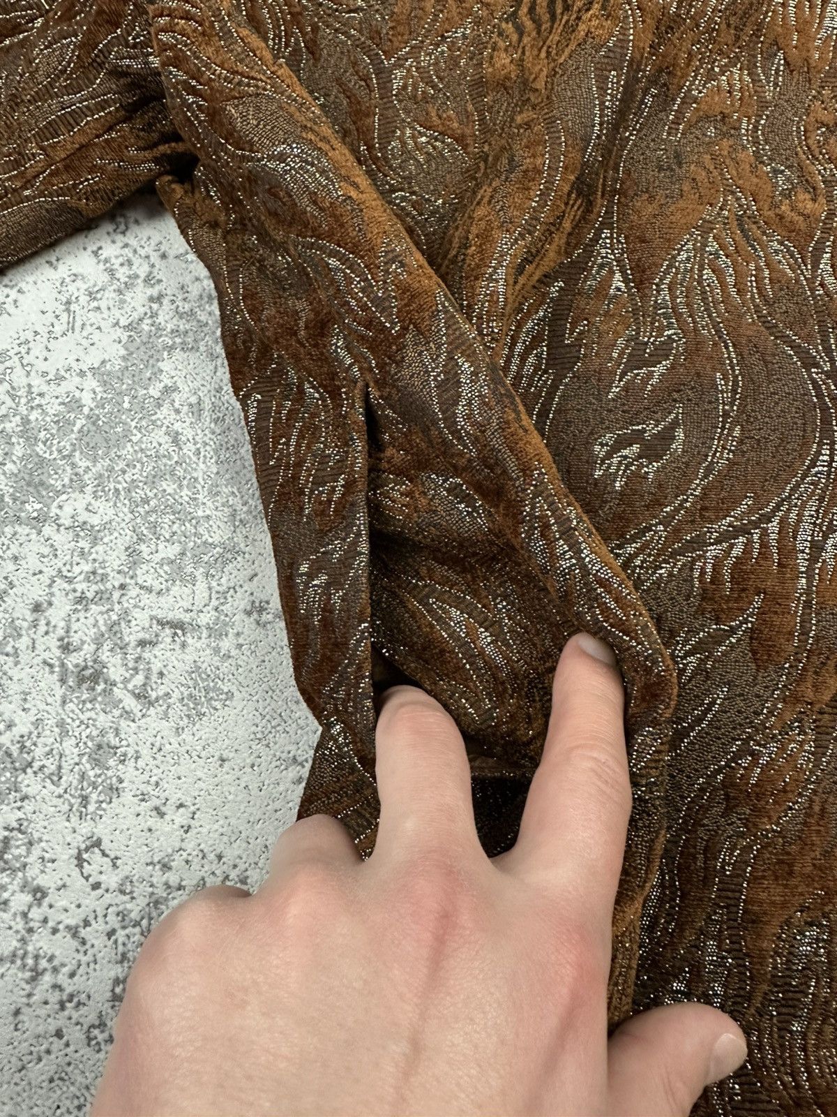 Samsoe Samsoe Samsoe Samsoe Cinnamon Waves Metallic Overshirt Jacket Size US S / EU 44-46 / 1 - 9 Thumbnail