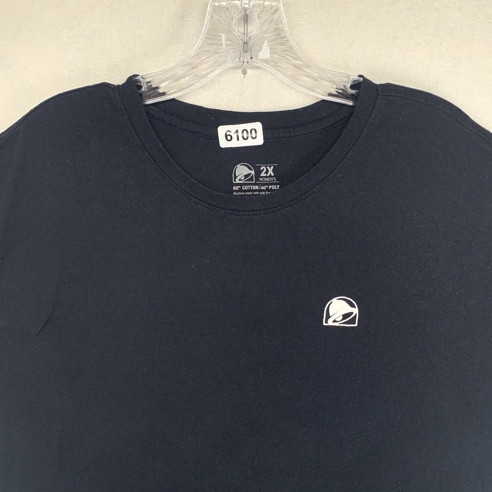 Bell VINTAGE Taco Bell Women's T-Shirt 2X Plus Size Casual Graphic Print Cotton Blend Black All Seasons Size XXL / US 16-18 / IT 52-54 - 5 Thumbnail