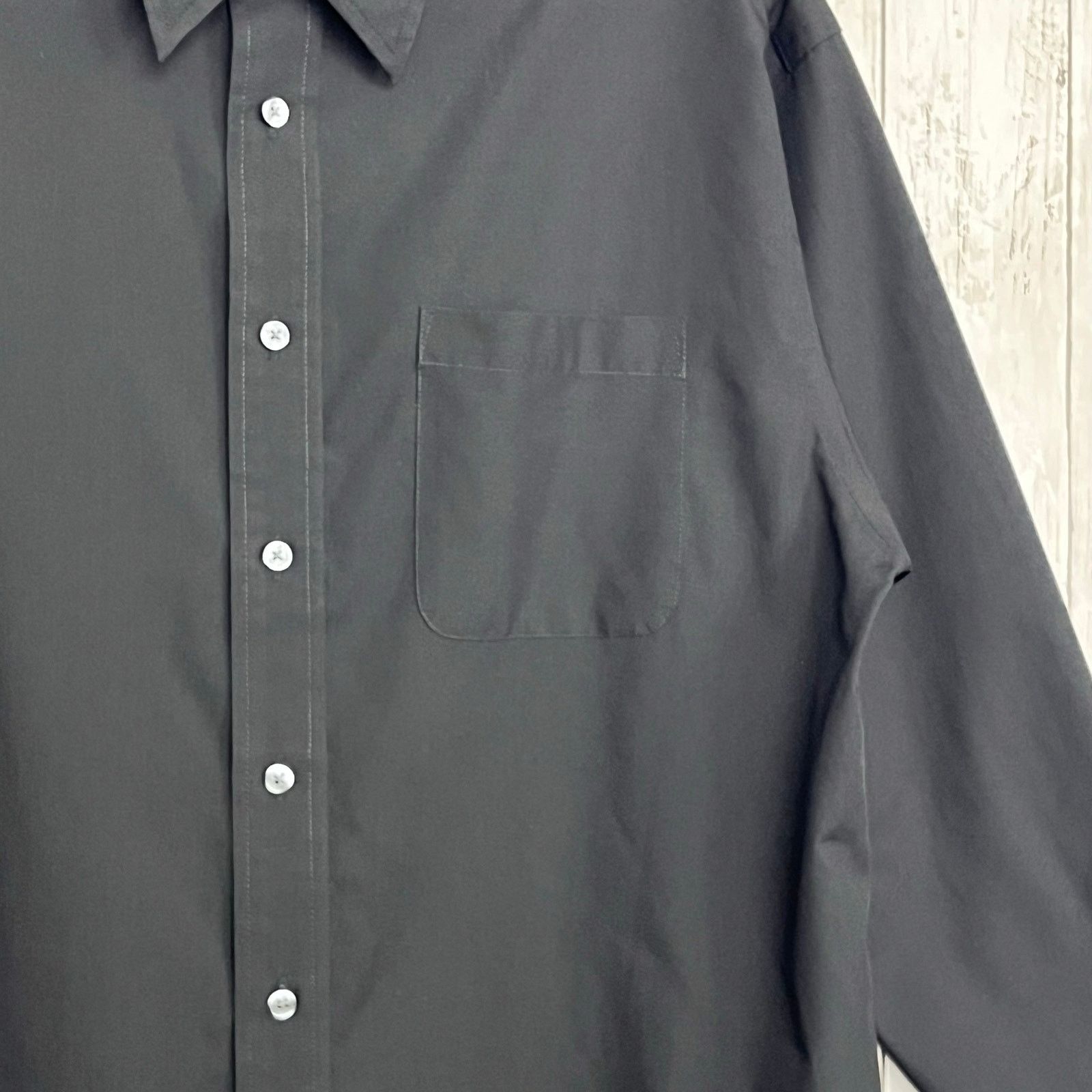 Croft & Barrow Croft & Barrow Broadcloth Long Sleeve Button Up Dress Shirt Size US L / EU 52-54 / 3 - 5 Thumbnail