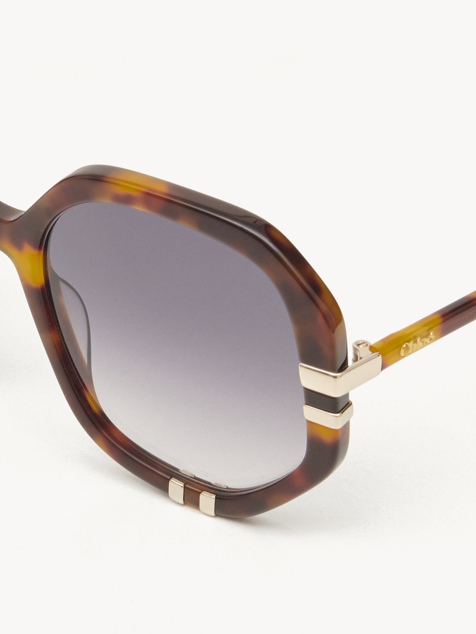 Chloe o1loc1c1024 Size: OS /West Sunglasses in Havana Grad/Blue Size ONE SIZE - 3 Thumbnail
