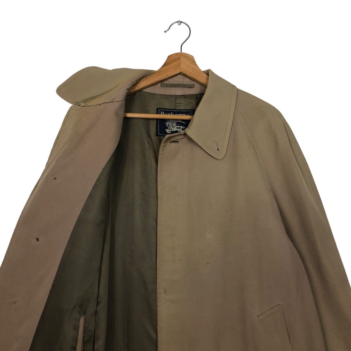 Burberry 🔥VINTAGE LONG JACKET BUTTON BURBERRYS Size US M / EU 48-50 / 2 - 14 Thumbnail