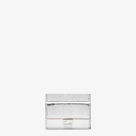 Fendi o1s1wg111125 Size: OS / Baguette Card Holder in Silver Size ONE SIZE - 1 Thumbnail