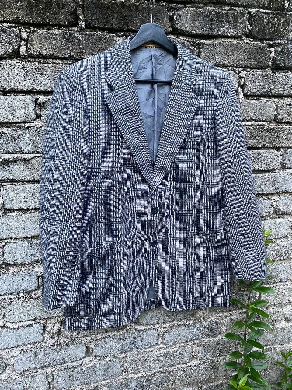 Aries × Vintage Vintage 80s Cortass By Aries Wool Plaid Coat Size 50S - 3 Thumbnail