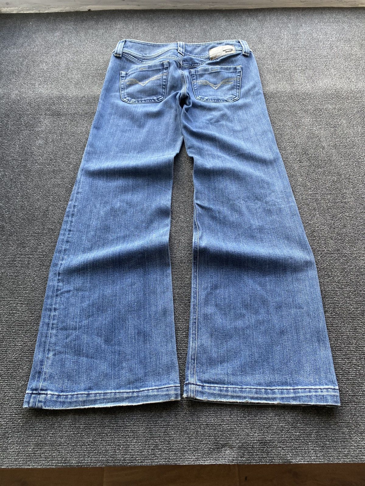 Diesel 🔥Opium Punk Diesel Blue Jeans Bootcut goth emo alt 29 Size 29" - 2 Thumbnail