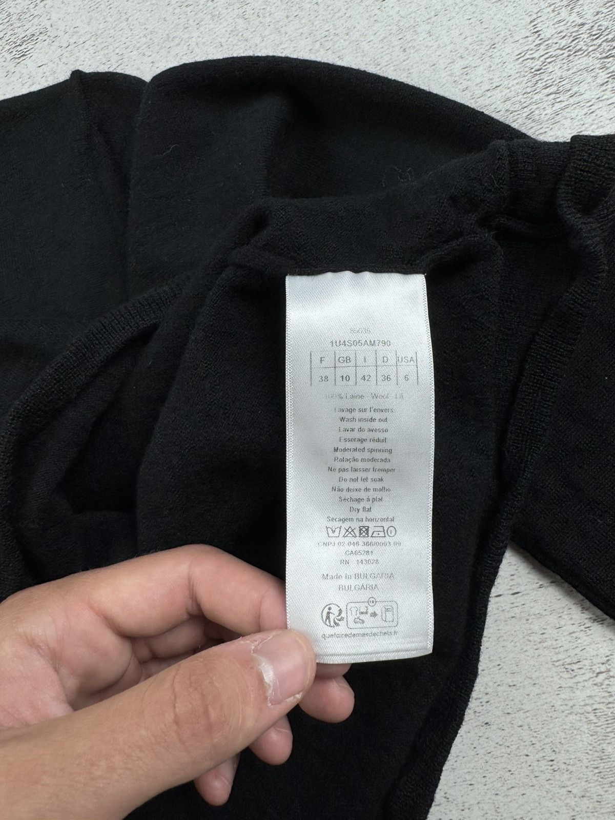 Dior Dior Uniform Bee Logo Wool Women Knit Black XS Sweater Button Cardigan Size XS / US 0-2 / IT 36-38 - 9 Thumbnail