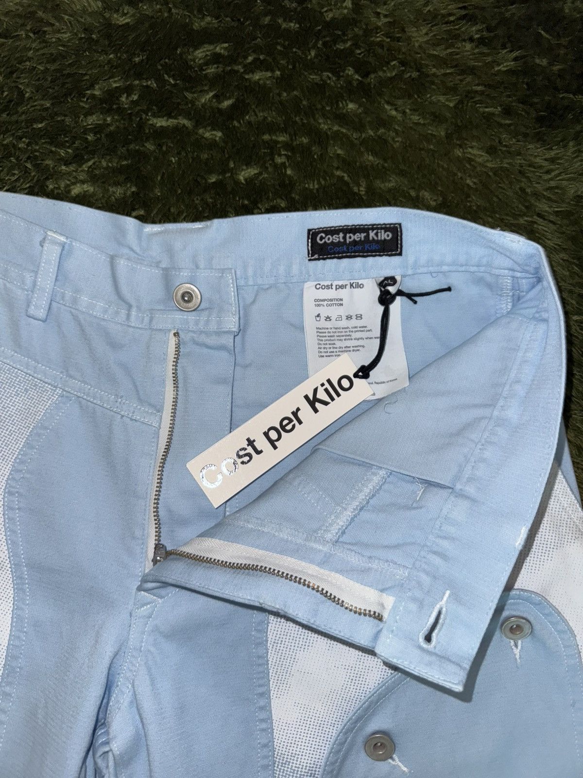 Japanese Brand [XL] Cost per Kilo Painter Pants Washed Snow Blue Size US 34 / EU 50 - 3 Thumbnail
