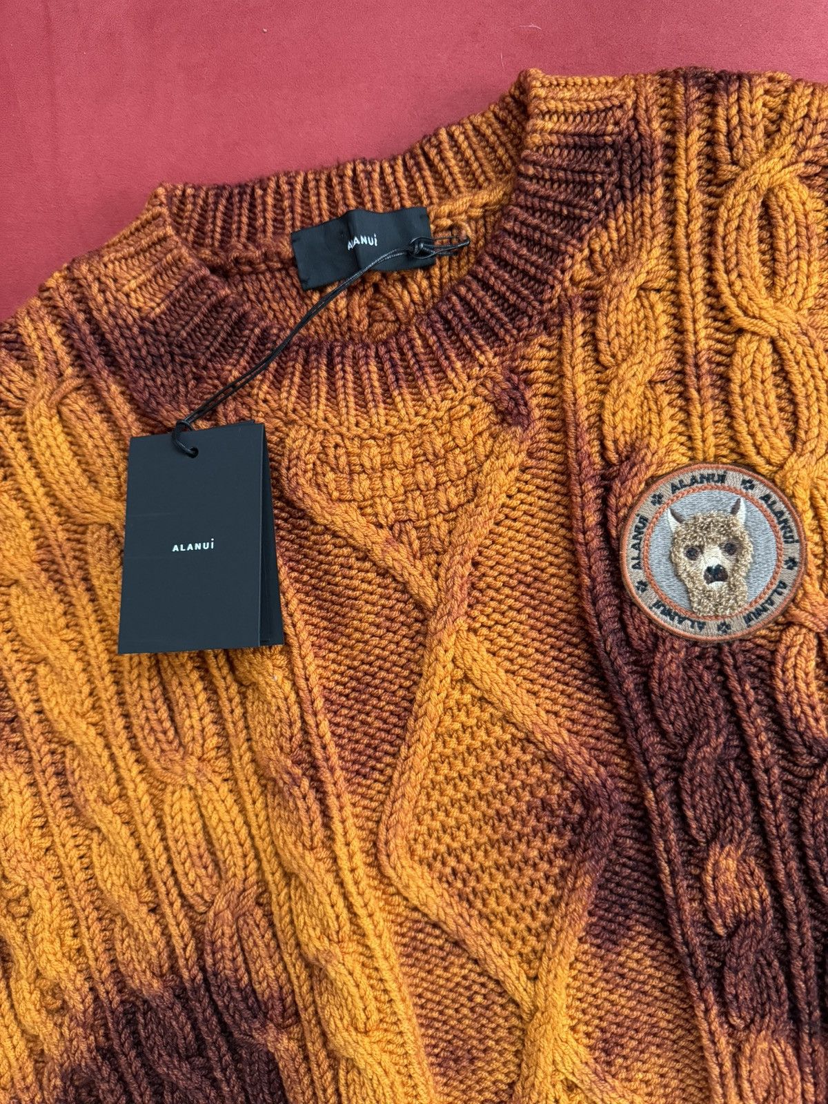 Alanui Alanui dark orange-brown soft wool jumper, size M Size M / US 6-8 / IT 42-44 - 2 Thumbnail