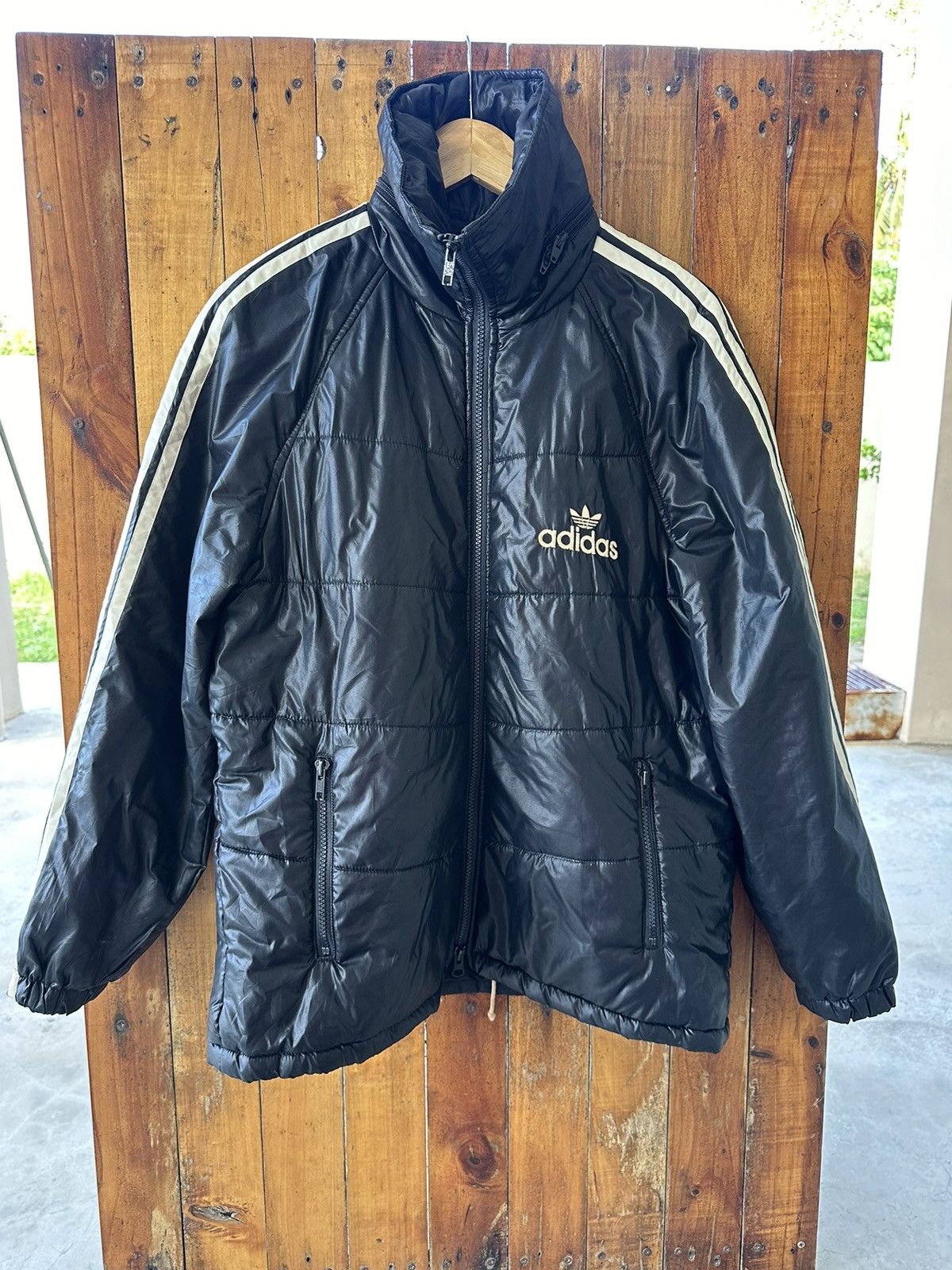 Adidas × Vintage Vintage Adidas Light Puffer Jacket Size US L / EU 52-54 / 3 - 10 Thumbnail