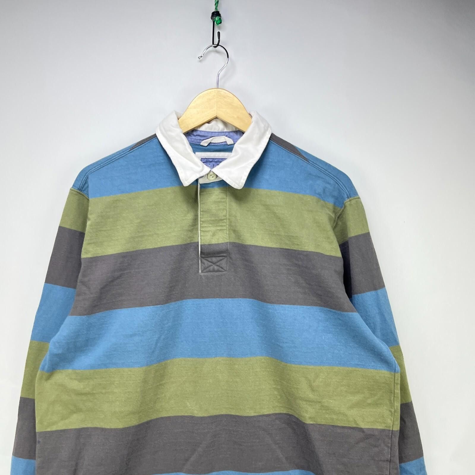 L.L. Bean LL Bean Striped Polo Rugby Long Sleeve Shirt Size Large Size US L / EU 52-54 / 3 - 2 Thumbnail