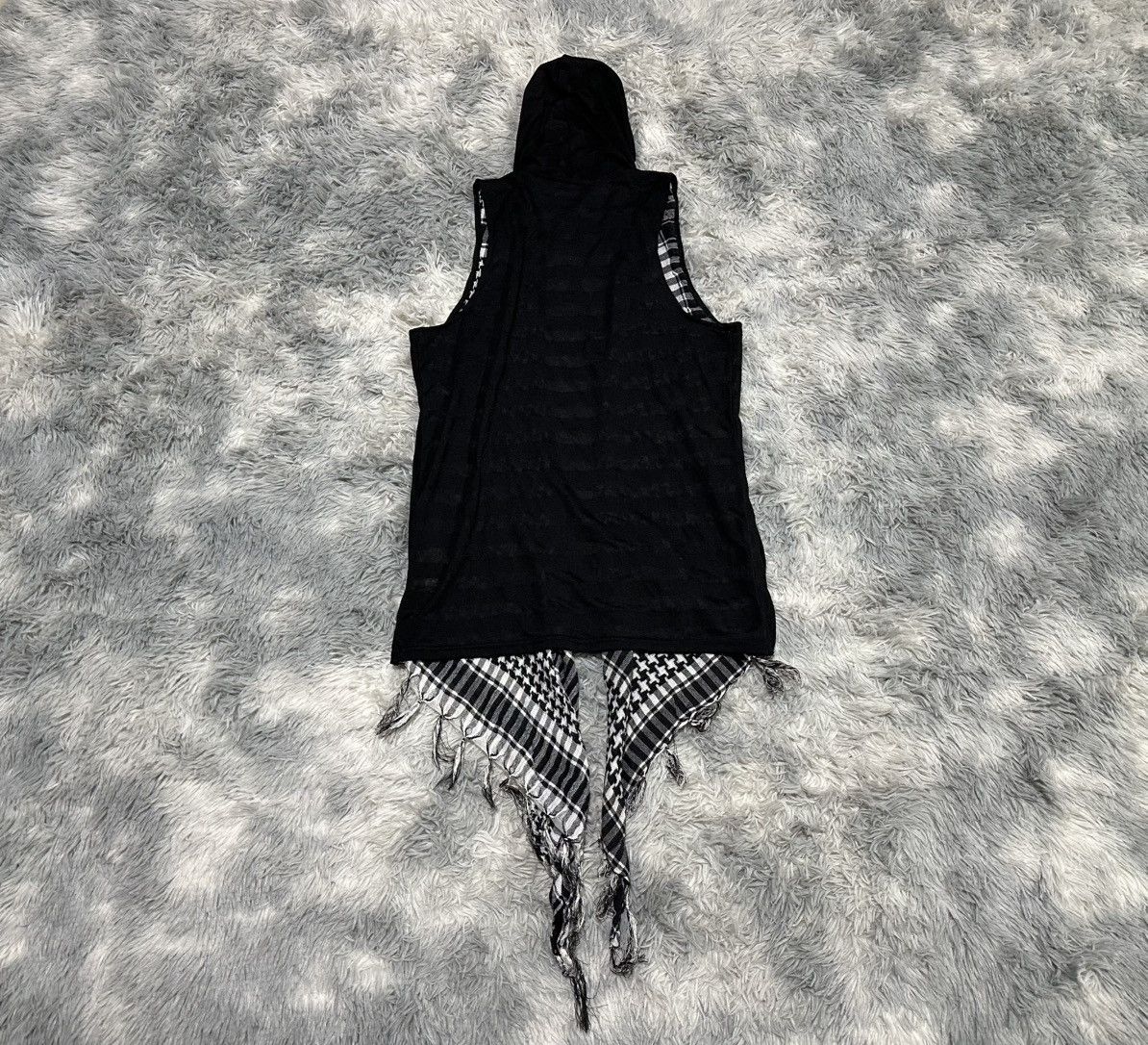 Japanese Brand 🔥Sick Y2K Dope.H Double Layered Shamagh Vest Hooded Size US L / EU 52-54 / 3 - 10 Thumbnail