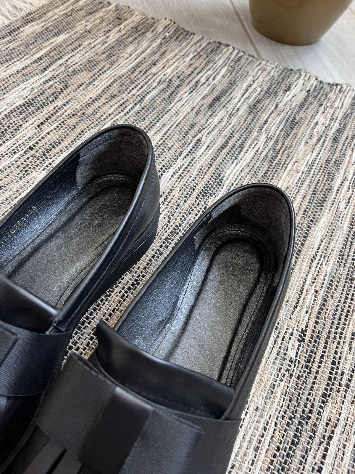 Vintage Vintage Leather Loafers black formal shoes minimalistic Size US 7.5 / IT 37.5 - 9 Thumbnail