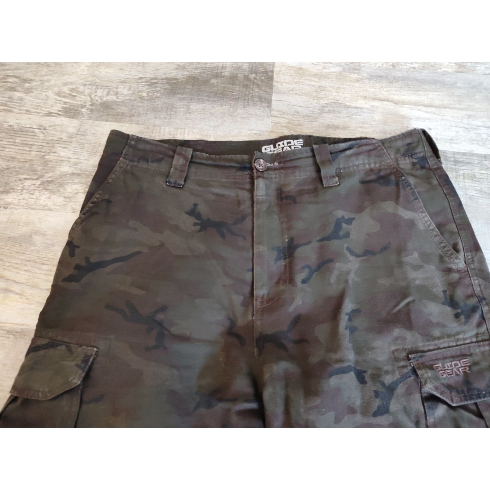 Vintage Guide Gear Cargo Pants Mens 34x28 Green Camo Tactical Hunting Outdoor Cotton Size US 34 / EU 50 - 5 Thumbnail