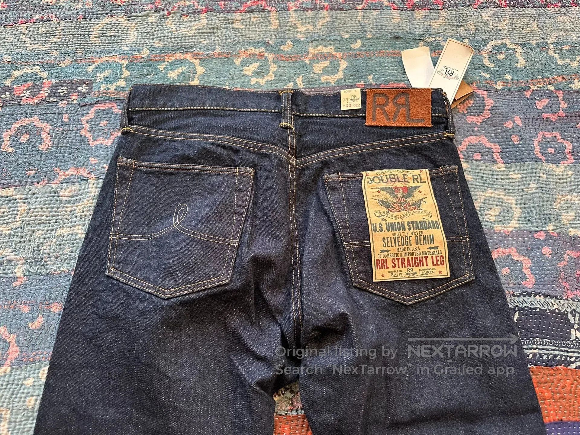 RRL Ralph Lauren RRL Straight Leg Denim Jeans. Size US 33 - 5 Thumbnail