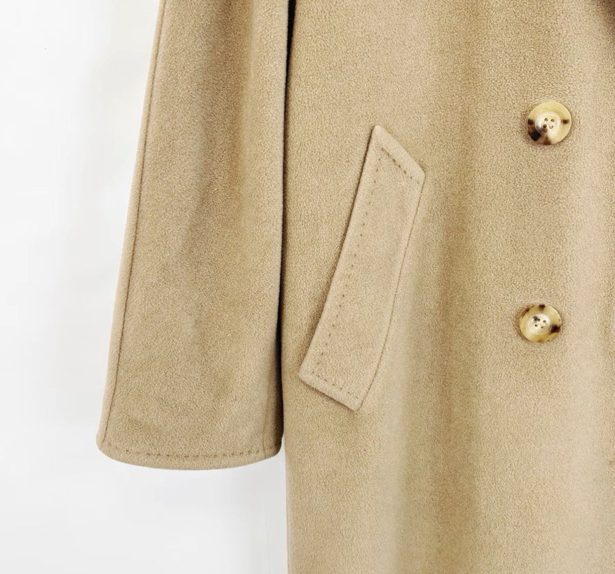 Max Mara MaxMara Double-Sided Wool Loose Double-Breasted Coat K12 Size XS / US 0-2 / IT 36-38 - 6 Thumbnail