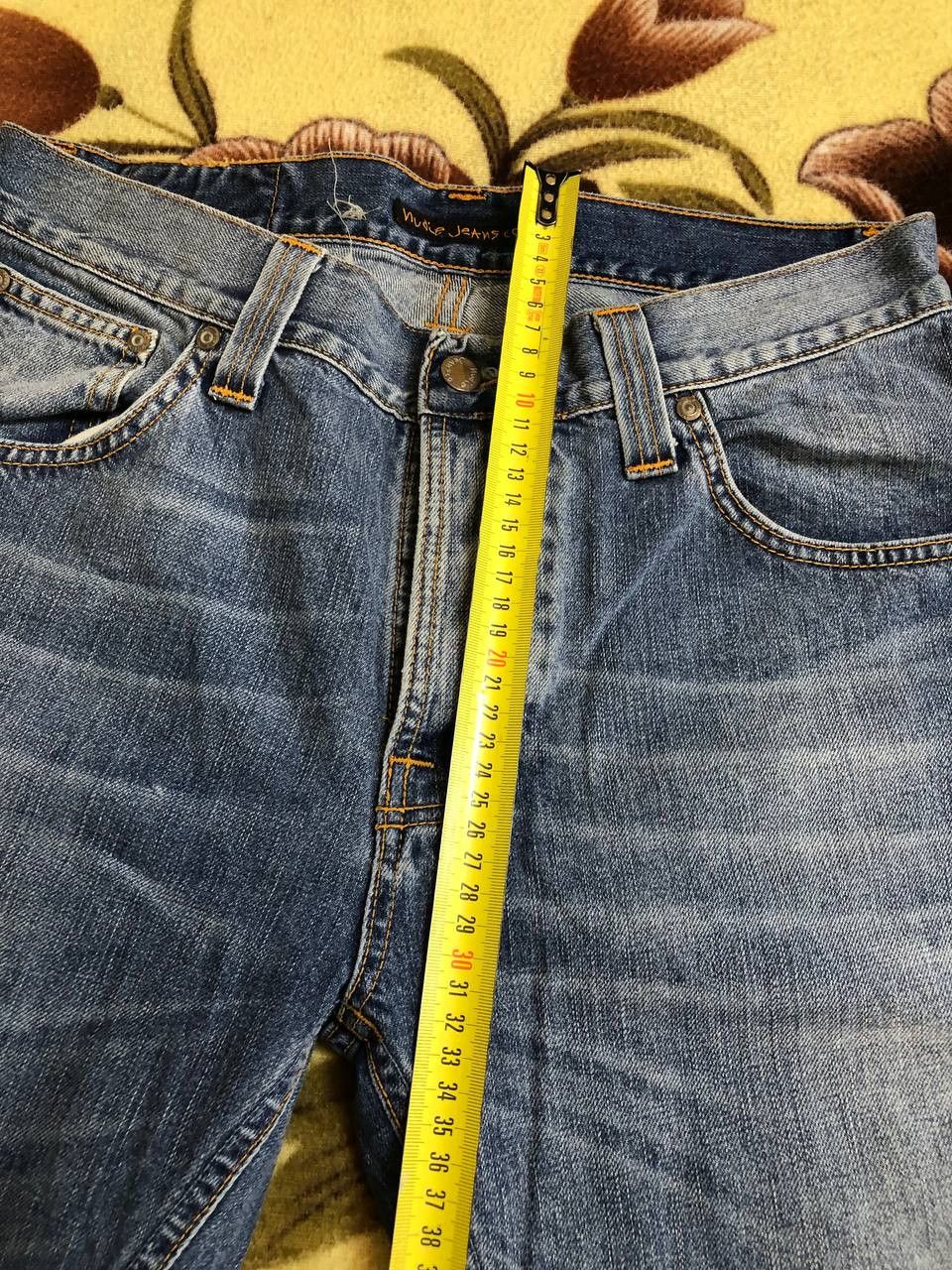 Nudie Jeans Nudie Jeans Men's Distressed Button Fly Dark Den Size US 31 - 9 Thumbnail