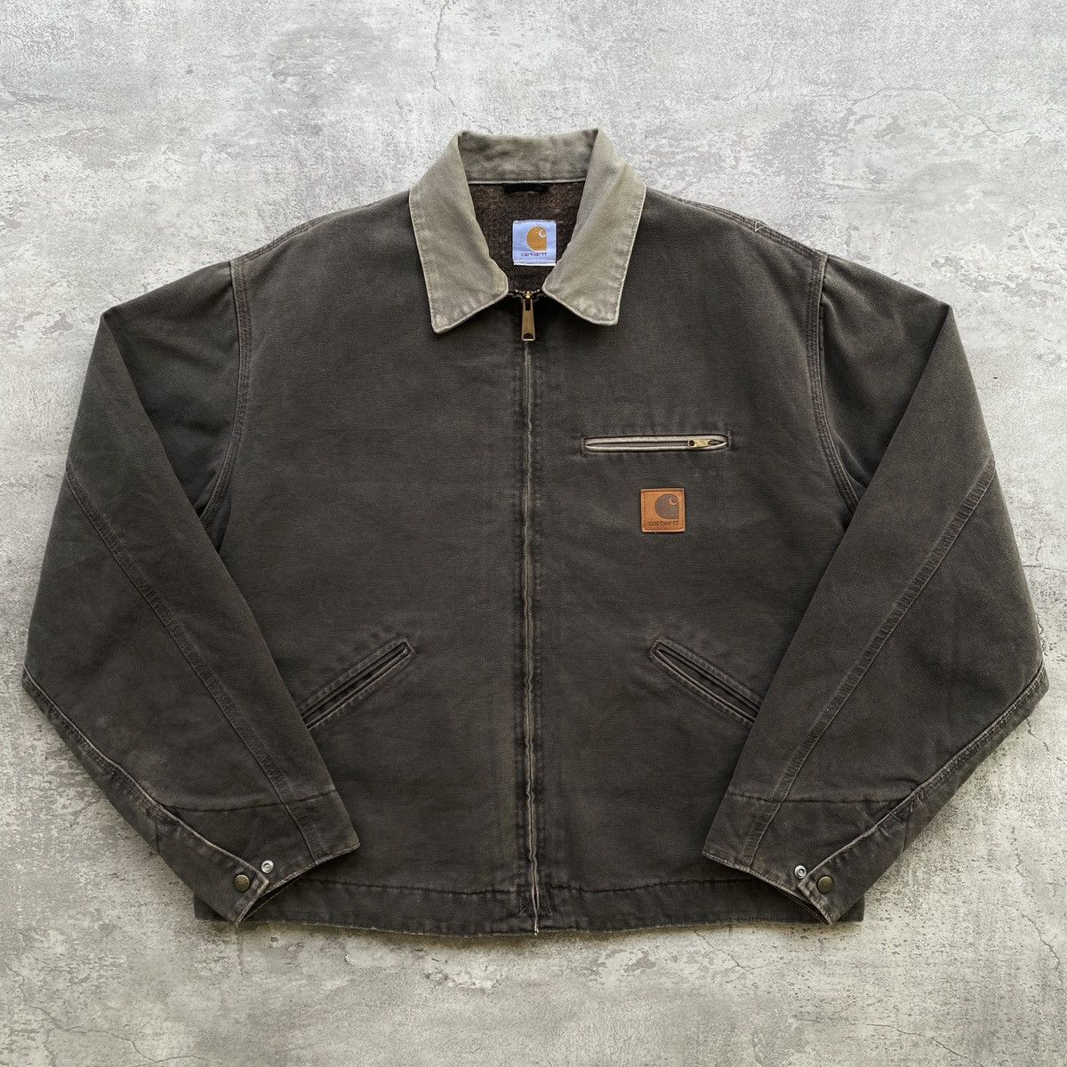 image of Carhartt Detroit Jacket J97 Tmb in Timber Wolf, Men's (Size XL)