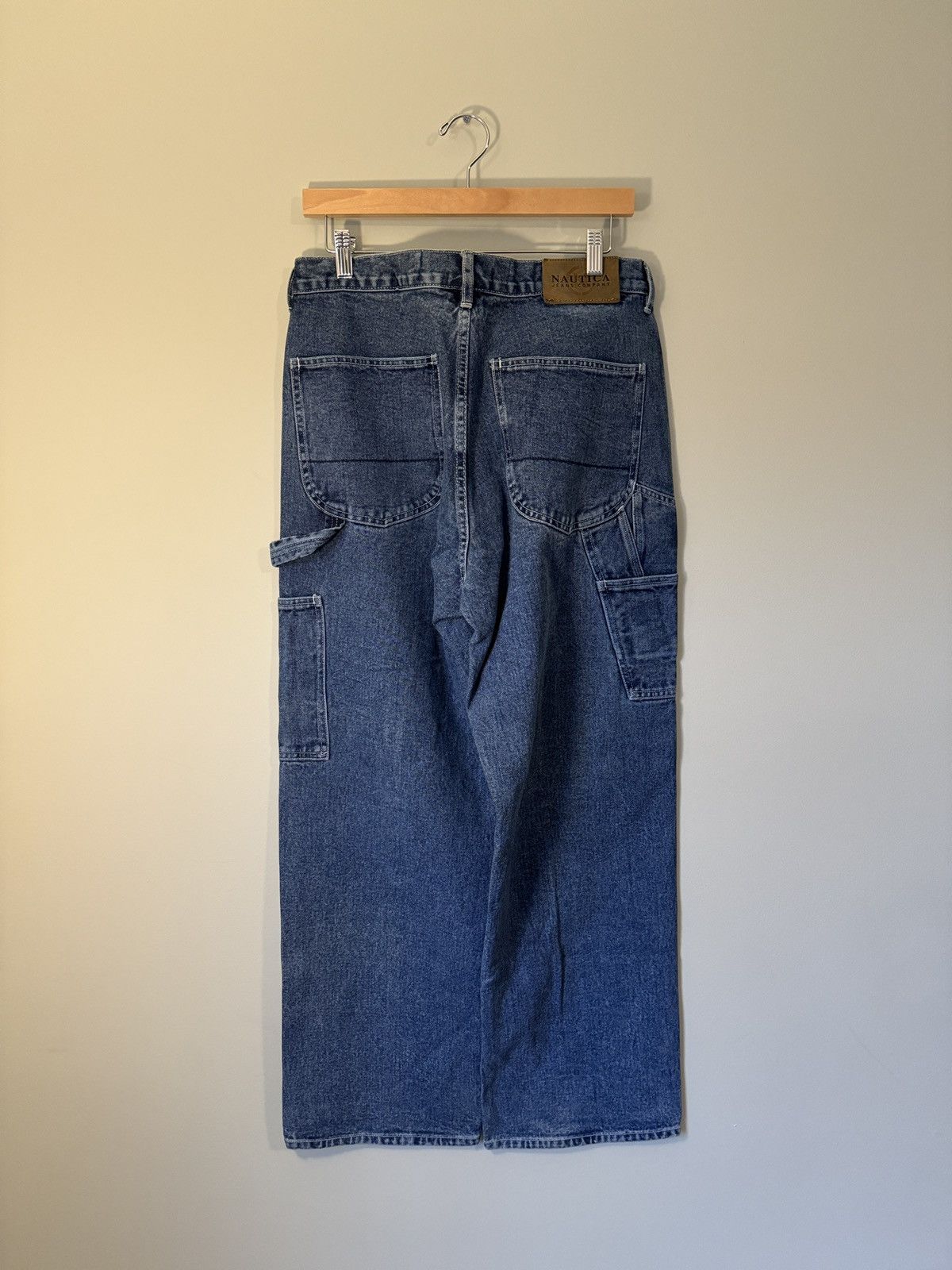Nautica VINTAGE Y2K BAGGY NAUTICA DENIM CARPENTER SKATER JEANS 32 Size US 32 / EU 48 - 1 Thumbnail