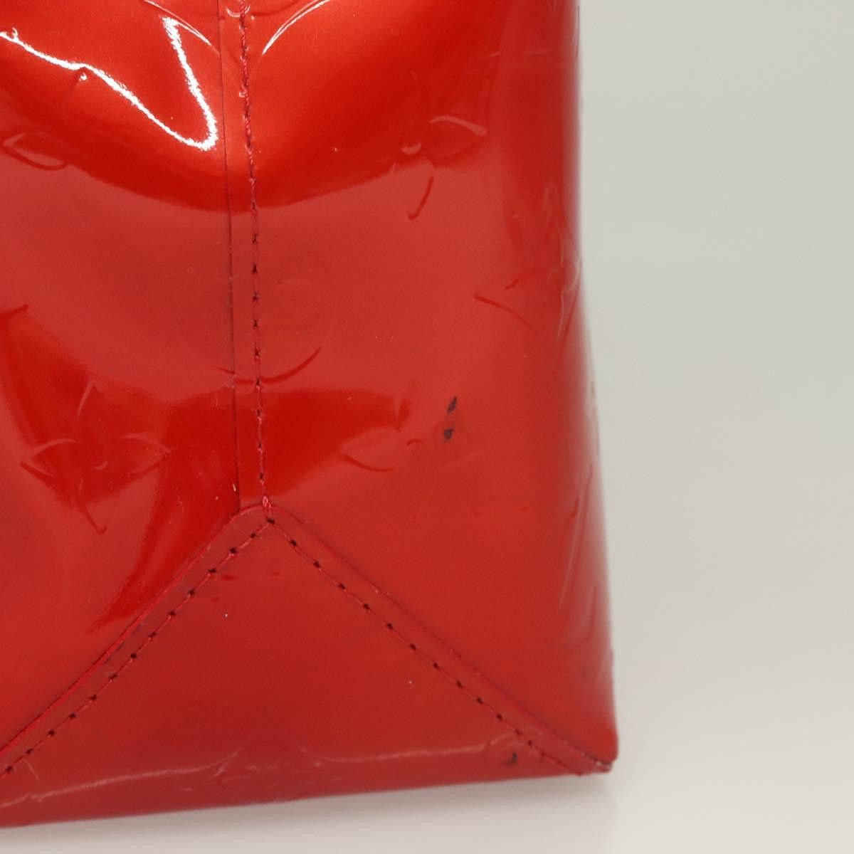 Louis Vuitton LOUIS VUITTON Monogram Vernis Reade PM Hand Bag Red Rouge Size ONE SIZE - 5 Thumbnail