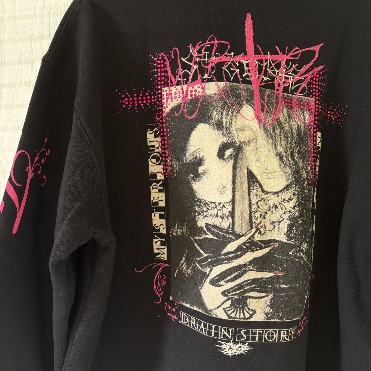 Drain Gang Bladee Beautiful Martyr crewneck Hoodie Size US XL / EU 56 / 4 - 4 Thumbnail