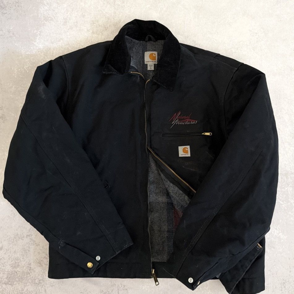 Carhartt × Vintage 90s Carhartt JB105 black detroit jacket sz XL