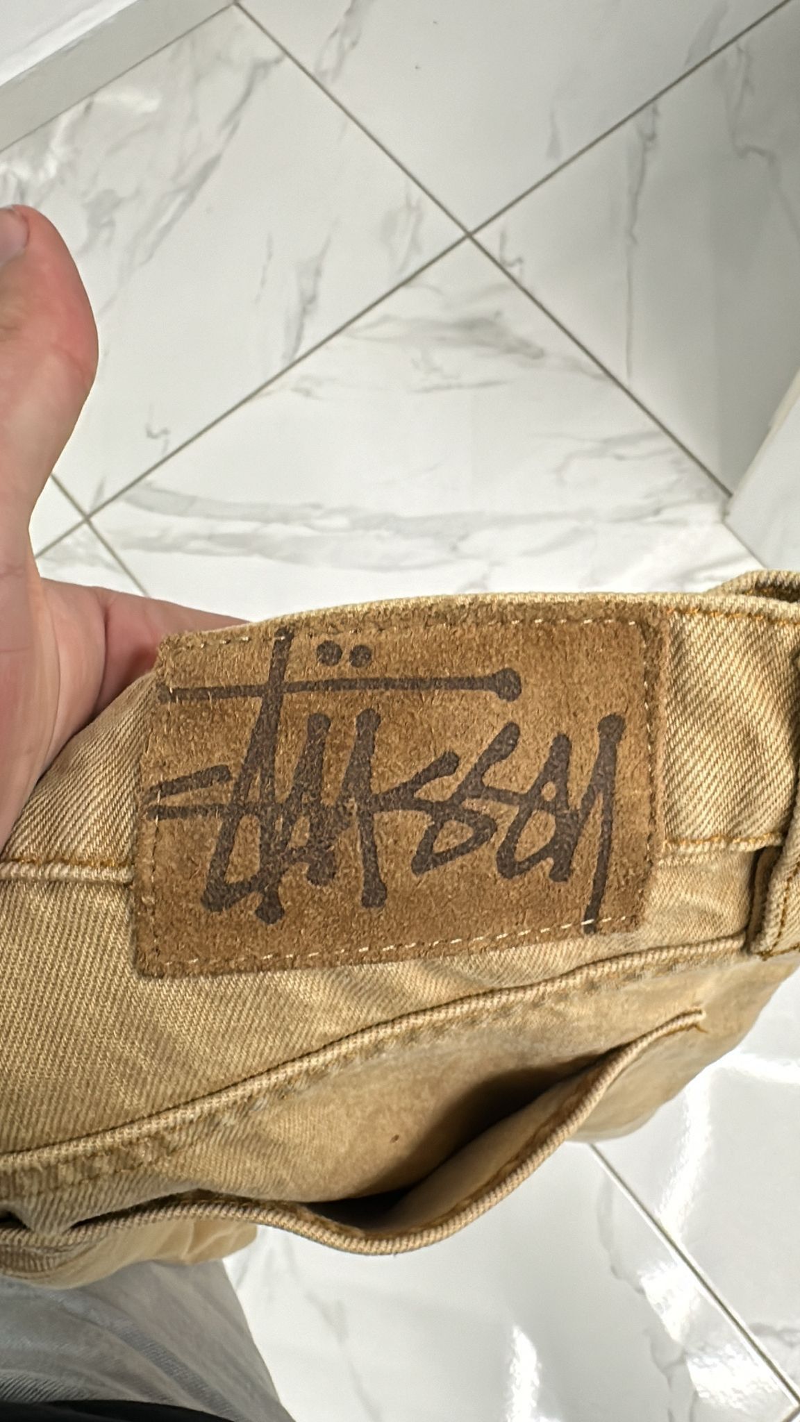Stussy × Vintage Stüssy Classic Jean Sand Size 38 Size US 38 / EU 54 - 7 Thumbnail