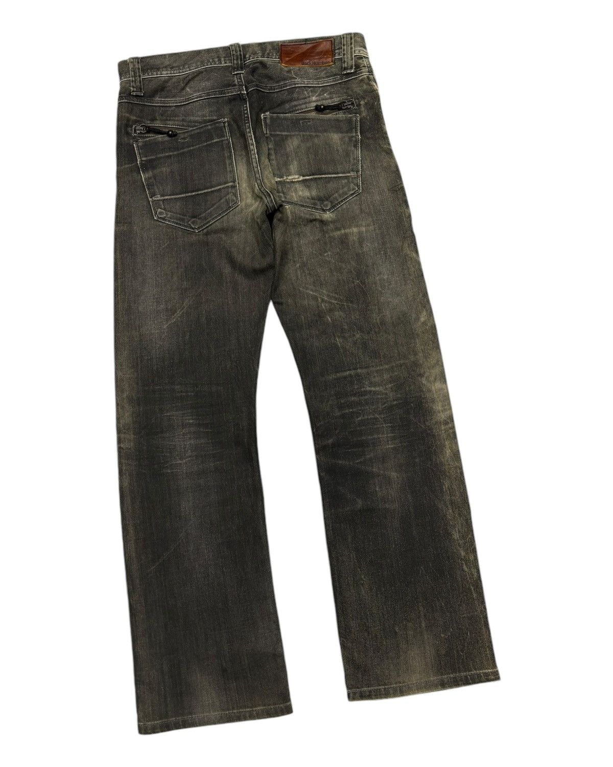 If Six Was Nine 🔥Rare Smoke Grey Back Number Homeless Denim Jeans Size US 32 / EU 48 - 4 Thumbnail