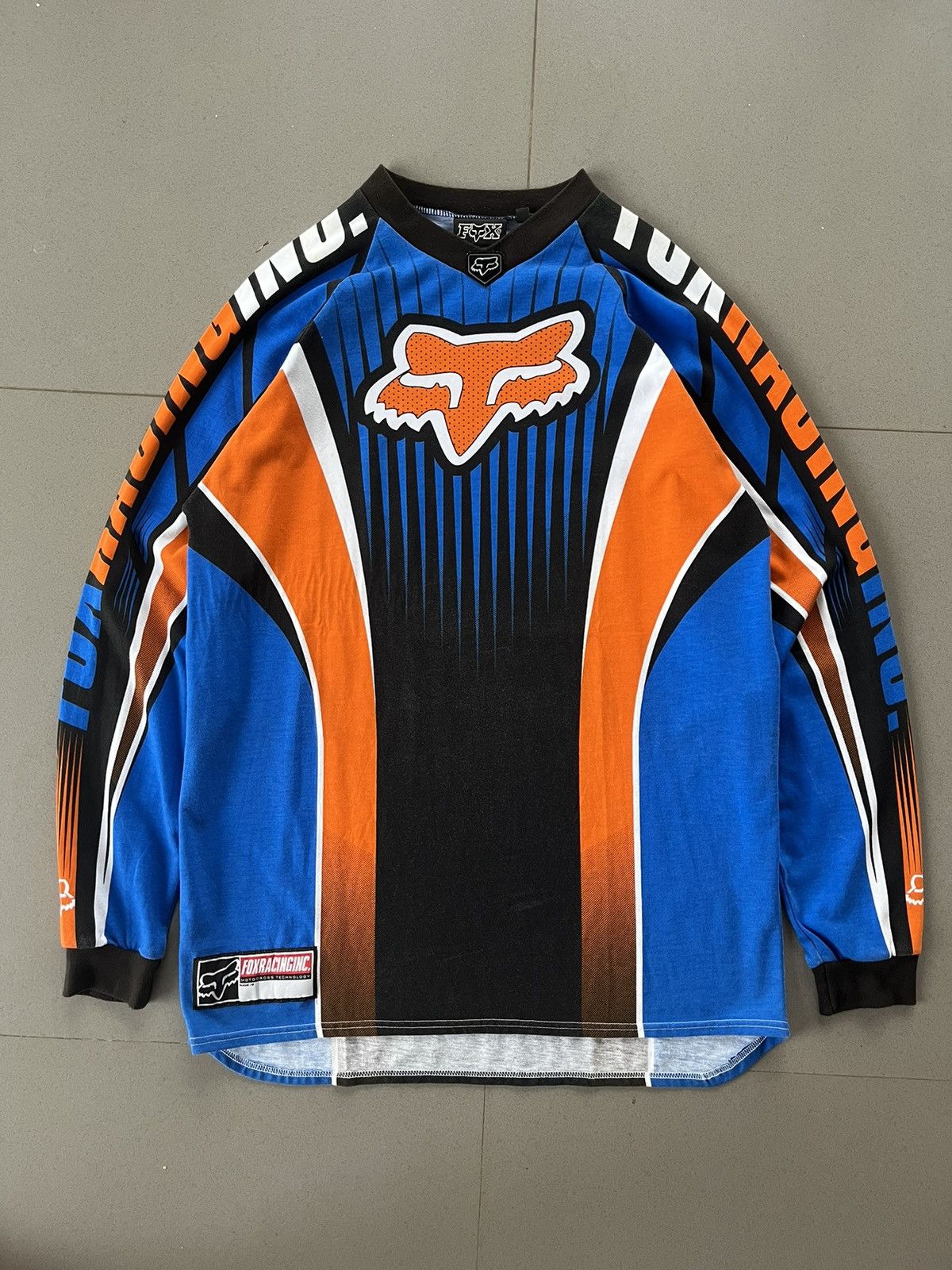 Fox Racing Vintage 90s Fox Racing Motocross Long Sleeve Size US M / EU 48-50 / 2 - 12 Thumbnail