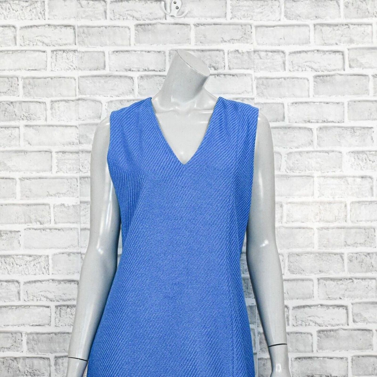 St. John ST. JOHN Ottoman Knit Sheath Dress in Blue size 12 Size XL / US 12-14 / IT 48-50 - 8 Thumbnail