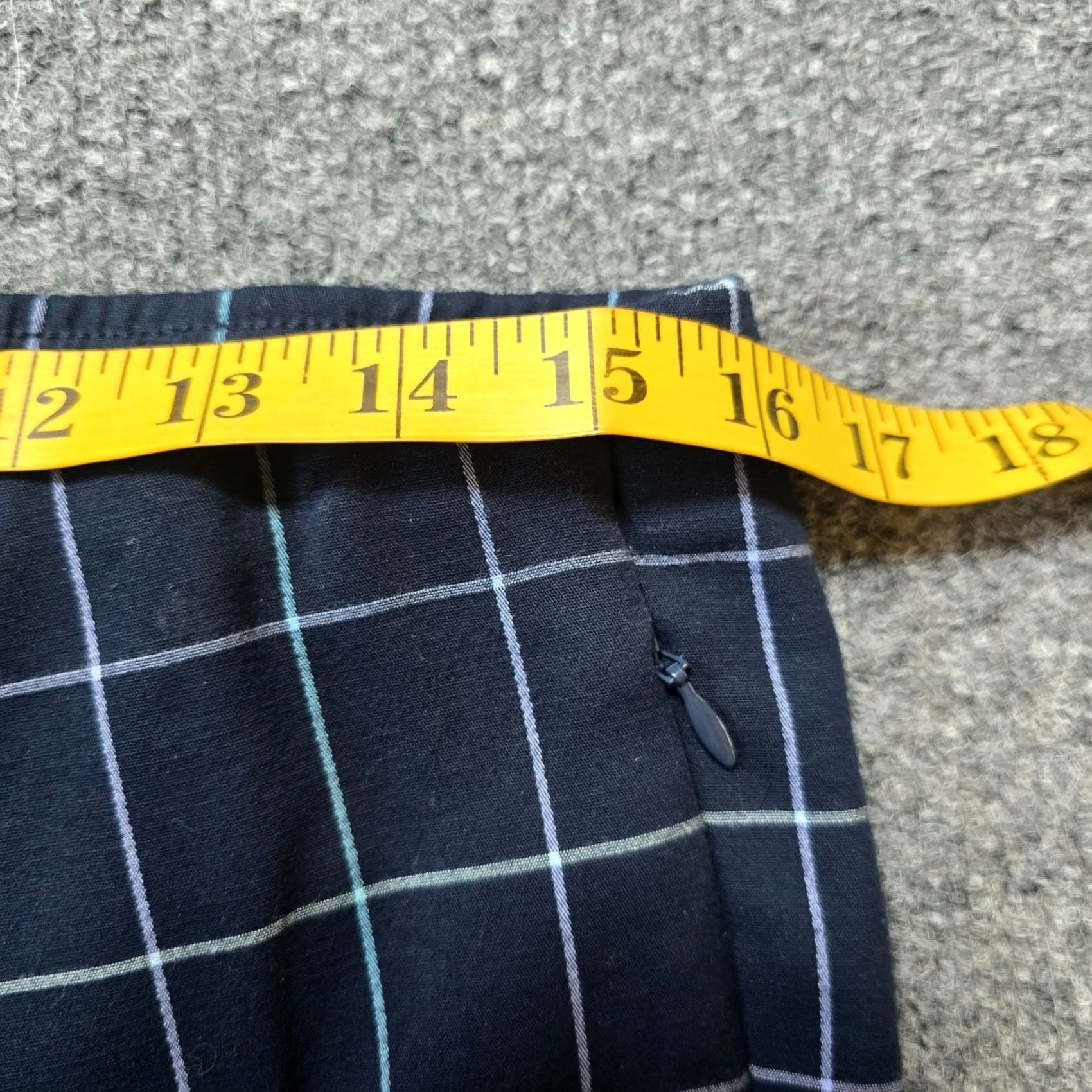 J. Jill J. Jill Pants Womens Size 10 Blue Plaid Stretch Ponte Ankle Regular Fit Tapered Casual Career Dressy Womens Size 24" / US 00 / IT 34 - 5 Thumbnail
