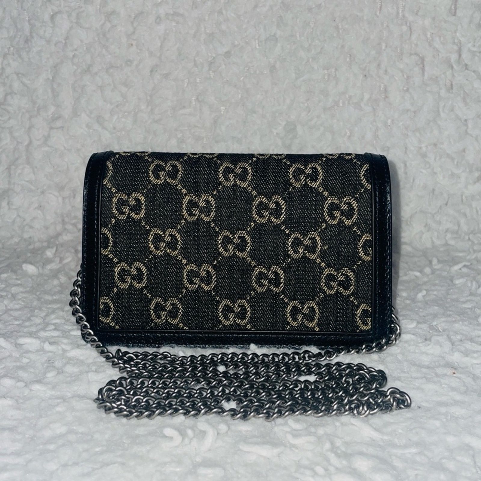 Gucci Gucci Dionysus Super Mini GG Denim Bag Size ONE SIZE - 4 Thumbnail