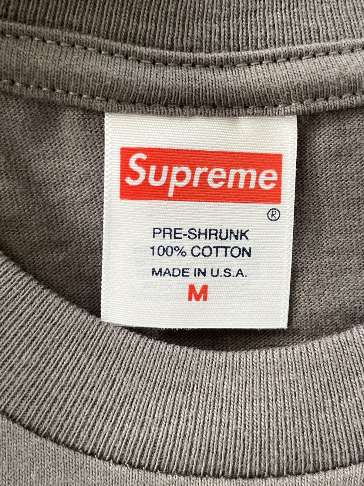 Supreme Supreme Pound Tee Charcoal M Size US M / EU 48-50 / 2 - 7 Thumbnail