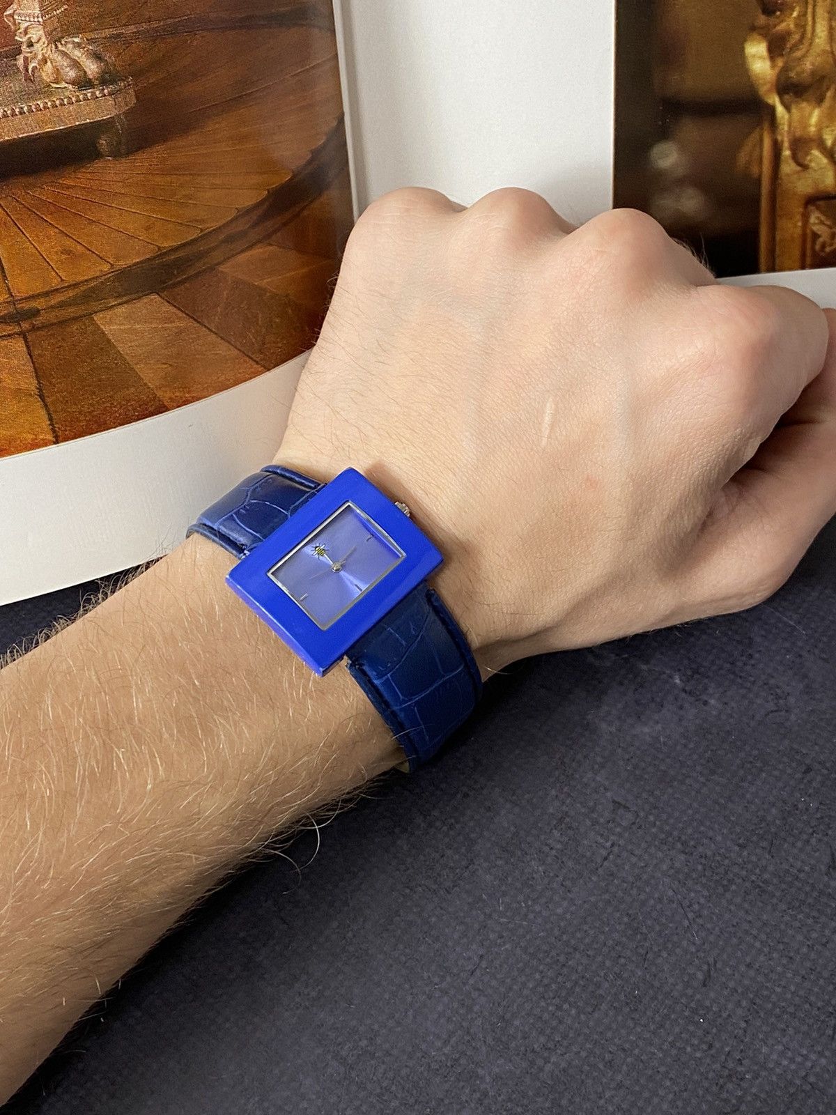 Japanese Brand Bright Futuristic Blue Watch Size ONE SIZE - 5 Thumbnail